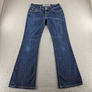 LTB Jeans Womens 30 (30x30) Blue Mid Rise Bootcut Embroidered Pocket Stretch